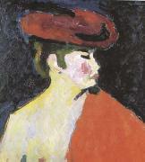 Alexei Jawlensky The Red Shawl (mk09) oil painting artist